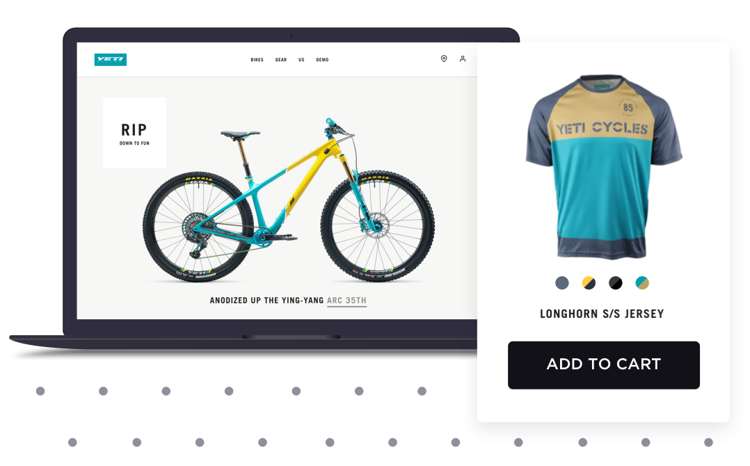 Citar imagen storefront producto Maillot de ciclismo de bicicleta Yeti cycles