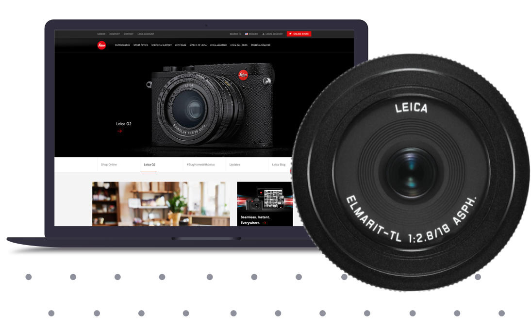 Cita imagen tienda en línea producto cámara lente Leica@2X